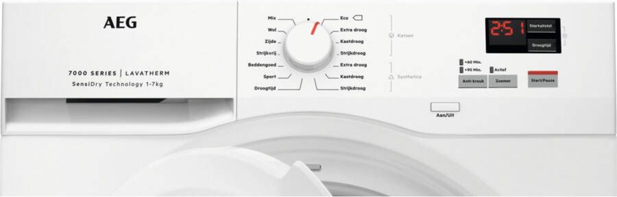 AEG T7DBNP400 SensiDry Warmtepompdroger Wit
