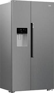 Beko GN162341XBN Amerikaanse koelkast Zilver