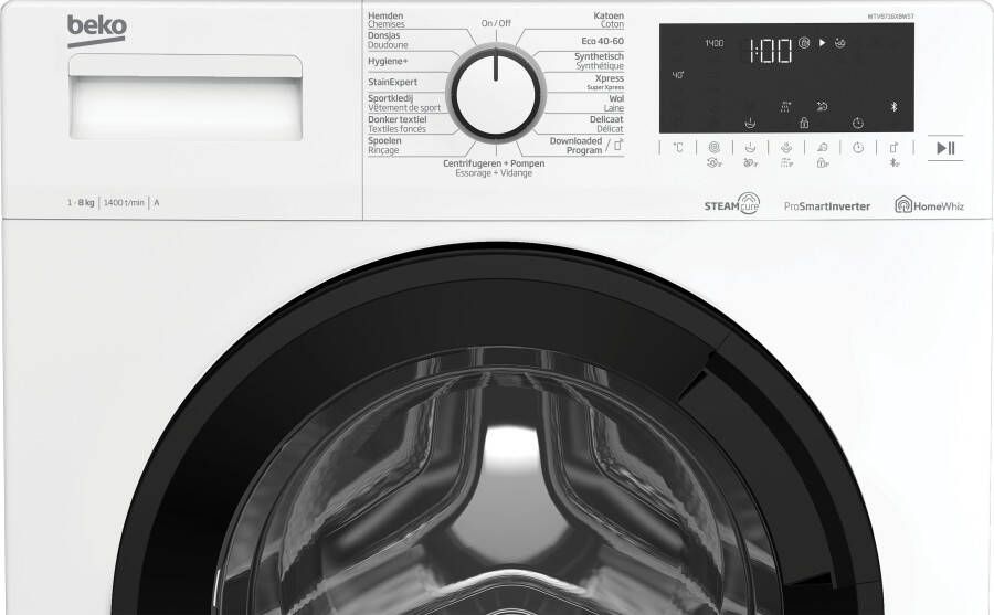 Beko WTV8716XBWST SteamCure vrijstaande wasmachine voorlader - Thumbnail 3