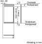 Bosch Serie 2 KIL32NSE0 koel-vriescombinatie Ingebouwd 147 l E Wit - Thumbnail 2