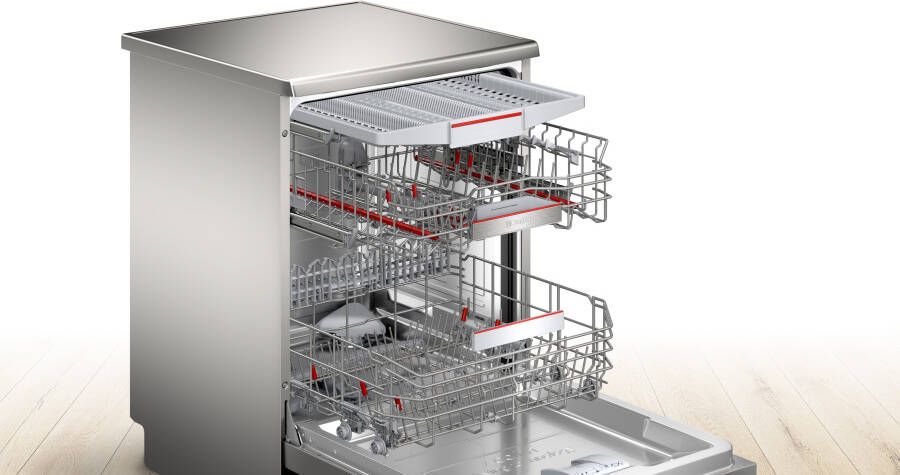 Bosch SMS6ZCI12E Vrijstaande vaatwasser Rvs