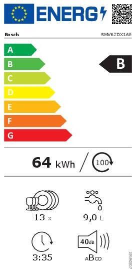 Bosch SMV6ZDX16E Serie 6 Volledig Geïntegreerde Vaatwasser 60 cm - Foto 3