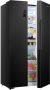 ETNA AKV578ZWA Amerikaanse koelkast No Frost LED Display Zwart - Thumbnail 2