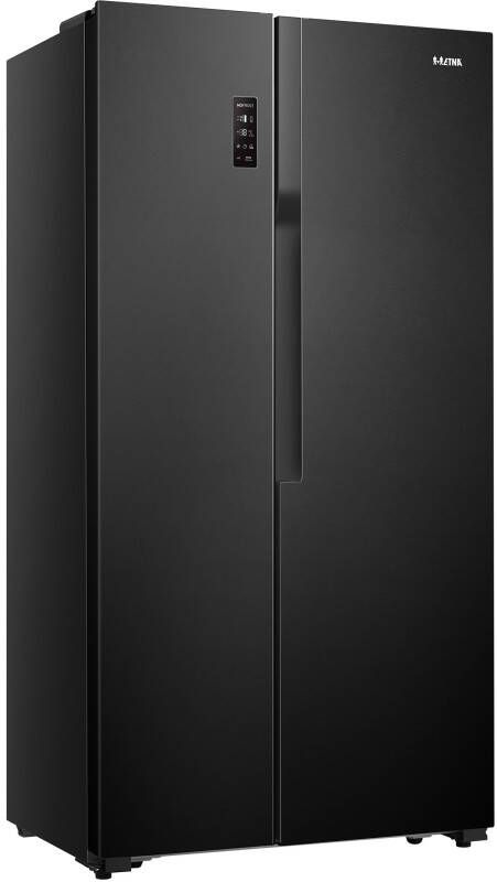 Etna AKV578 Amerikaanse koelkast Zwart