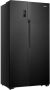 ETNA AKV578ZWA Amerikaanse koelkast No Frost LED Display Zwart - Thumbnail 3