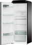 ETNA KVV7154LZWA Retro koelkast met vriesvak Linksdraaiend Zwart 154 cm - Thumbnail 4