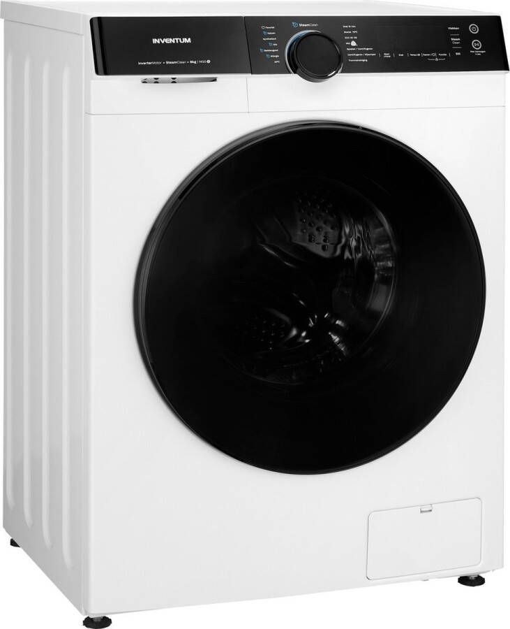 Inventum VWM8010W Wasmachine 8kg 14 programma's 1400 toeren Energieklasse A Steam Clean Wit Zwart - Foto 2