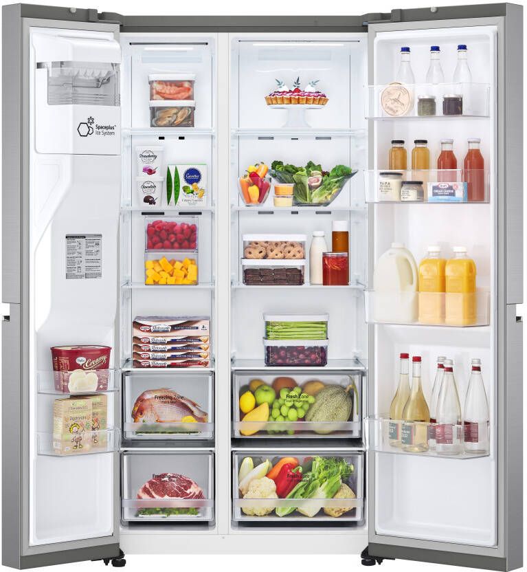 LG GSLV70PZTD Amerikaanse koelkast met DoorCooling+™ D energie label 635L inhoud Water- & ijsdispenser Total No Frost Inverter Linear Compressor