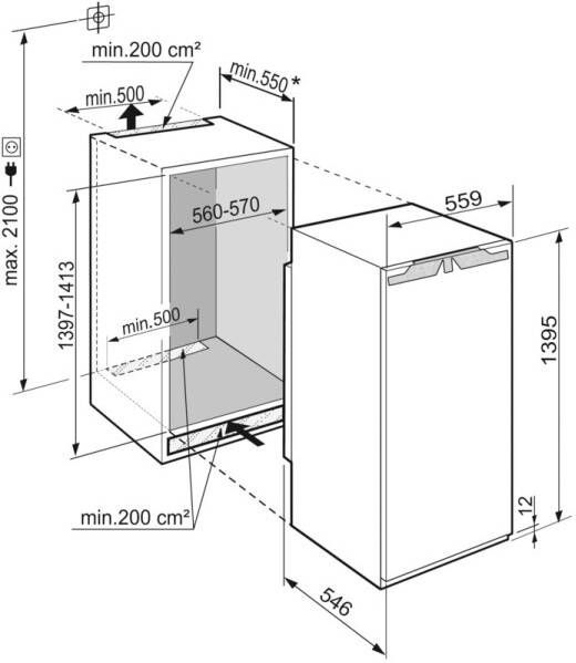 Liebherr IRBd 4521-20 Inbouw koelkast met vriesvak Wit - Foto 4