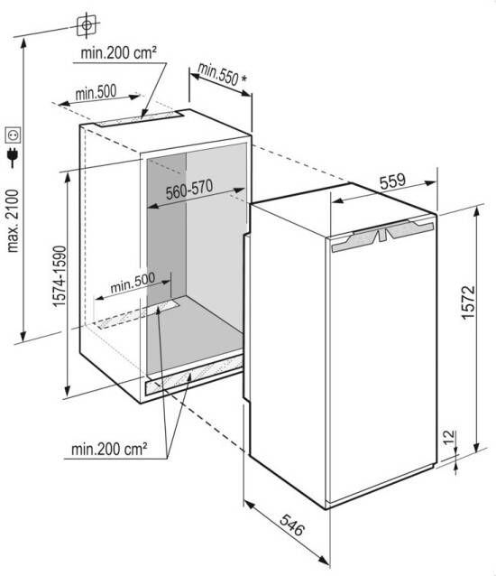 Liebherr IRBe 4851-20 Inbouw koelkast met vriesvak Wit - Foto 4