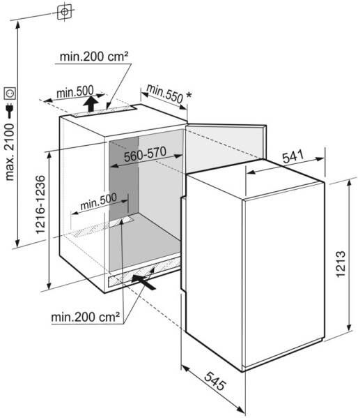 Liebherr IRBSe 4121-20 Inbouw koelkast met vriesvak Wit - Foto 3