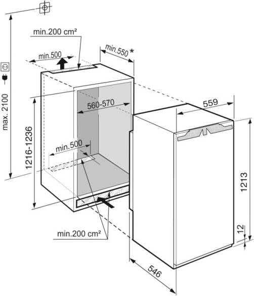 Liebherr IRe 4101-20 Inbouw koelkast met vriesvak Wit - Foto 3