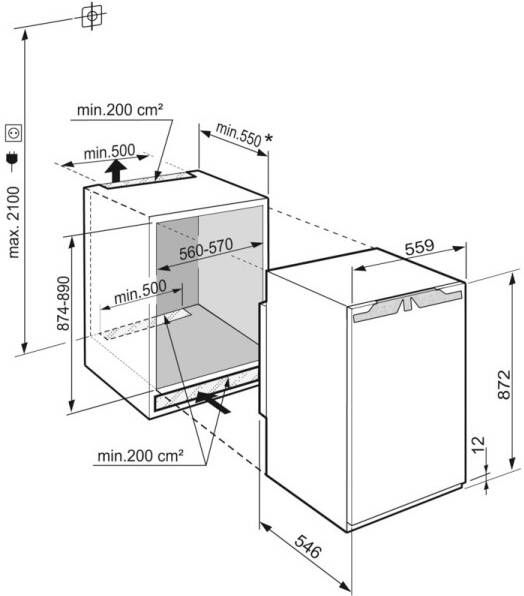 Liebherr IRf 3900-20 Inbouw koelkast zonder vriesvak Wit