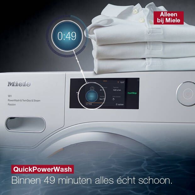 Miele WEI 875 WPS PowerWash 2.0 & TwinDos Wasmachine Wit