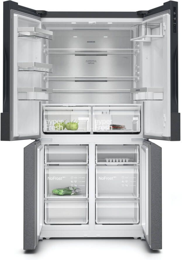 Siemens KF96NAXEA iQ500 Amerikaanse koelkast Zwart - Foto 1