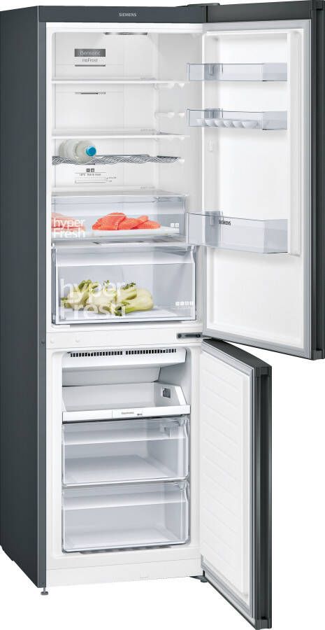 Siemens KG36NXXEA Koel-vriescombinatie Zwart