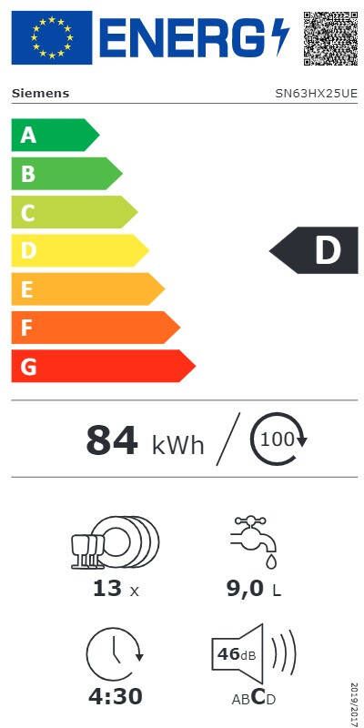 Siemens SN63HX25UE iQ300 extraKlasse Volledig Geïntegreerde Vaatwasser 60 cm - Foto 2