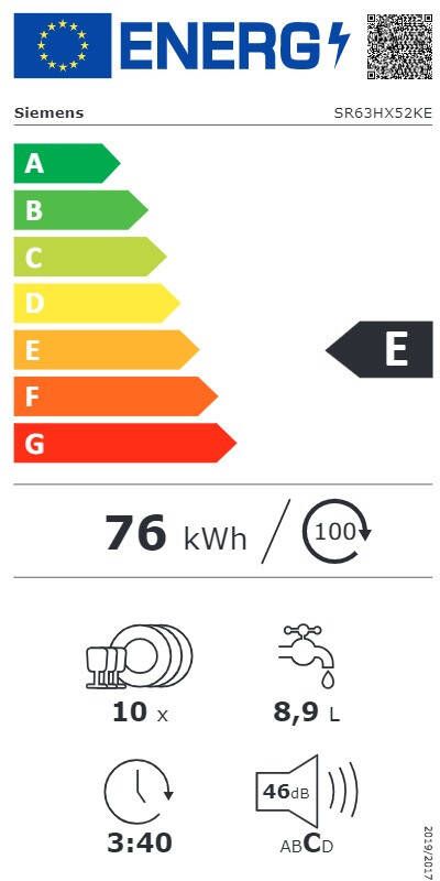 Siemens SR63HX52KE iQ300 volledig geïntegreerde vaatwasser - Foto 2