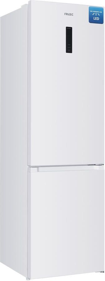 Frilec BONN380-NFD-040CW Koelvriescombinatie C label Geschikt voor in de schuur 39dB 5 Jaar Garantie Wit koelvriescombinatie vrijstaand koelvriescombinatie no frost