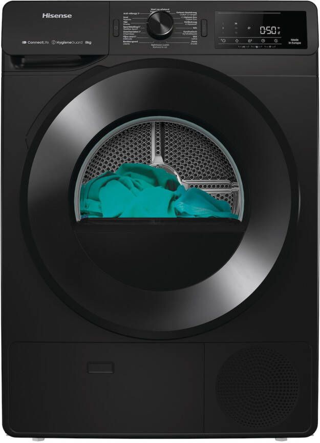 Hisense DH3V800UB BLX Warmtepompdroger Zwart