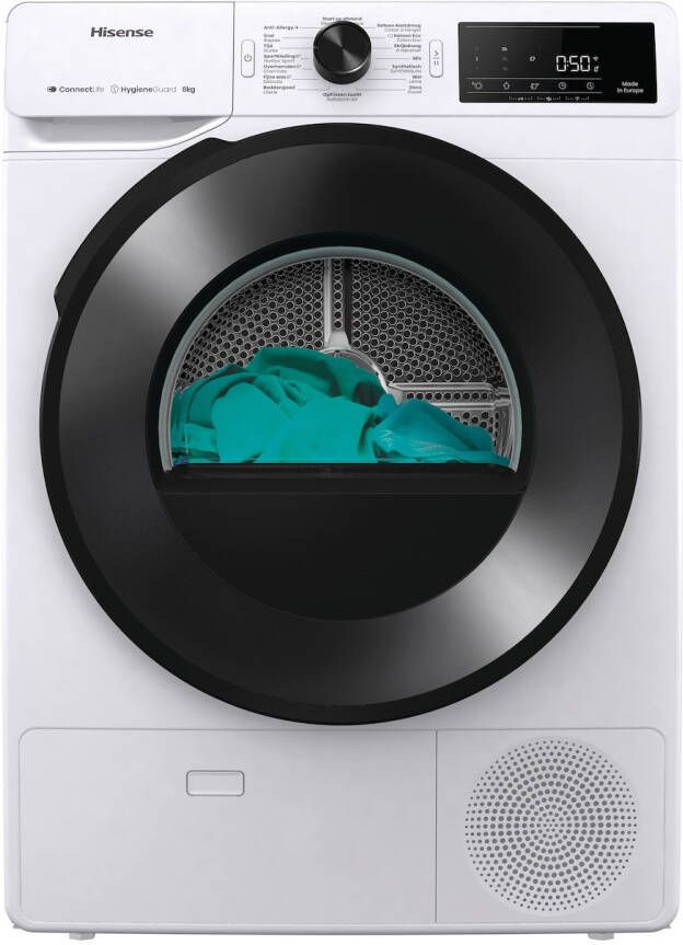 Hisense DH3V800UW BLX Warmtepompdroger Wit