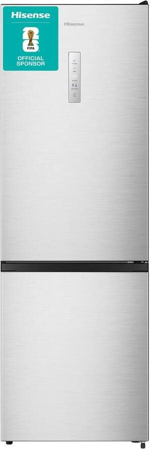 Hisense RB372N4CCD Vrijstaande koel-vriescombinatie 178 cm hoog 292 liter Energielabel D Geluidsniveau 36 dB LED Display SuperCool FastFreeze Deuralarm Interverter Compressor