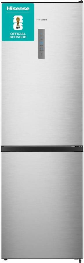 Hisense RB390N4BCC Vrijstaande koel-Vriescombinatie Wit 59 5 cm breed 304 l Energieklasse C Roestvrijstaal No Frost LED verlichting - Foto 2