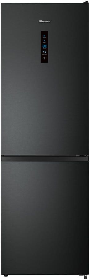 Hisense RB390N4BFC Koel-vriescombinatie 300 liter No Frost Inverter Compressor Zwart Energieklasse C 35 dB Super Cool & FastFreeze