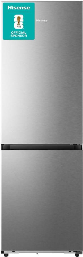 Hisense RB3K330SAIC Vrijstaande koel-vriescombinatie 185 cm hoog 330 liter Energielabel C Geluidsniveau 35 dB LED Display SuperCool FastFreeze Deuralarm Kinderslot Interverter Compressor ConnectLife