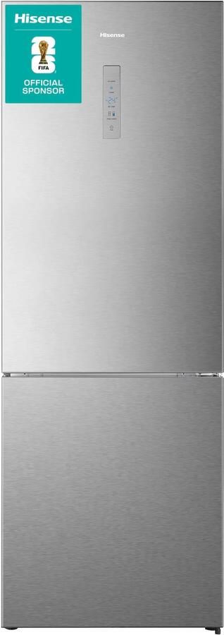 Hisense RB645N4BID Vrijstaande koel-Vriescombinatie 70cm breed 495 Liter No Frost Fast Freeze Metal-Tech Cooling RVS Energieklasse D - Foto 3