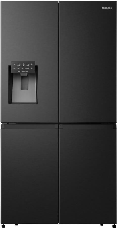 Hisense RQ760N4SBFE Amerikaanse koelkast No-Frost 178 cm hoog 540 liter Energielabel E Invriesvermogen 9 kg 24u Geluidsniveau 37 dB LED Display SuperCool FastFreeze Deuralarm Interverter Compressor ConnectLife