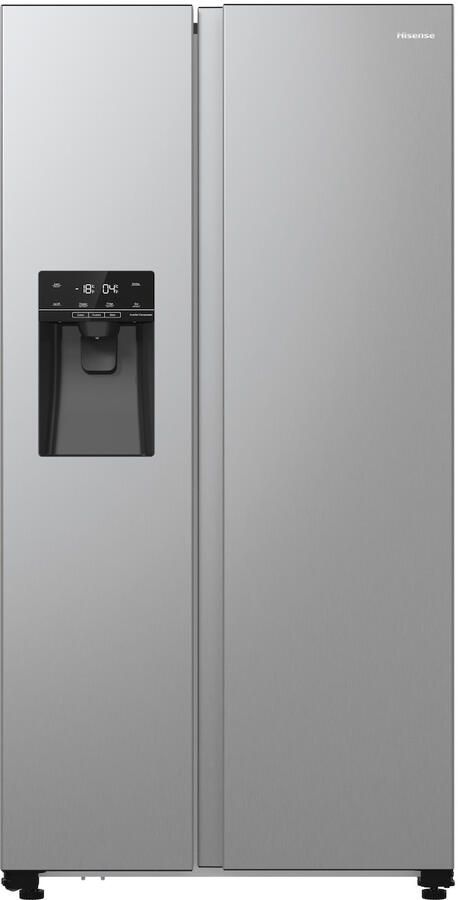 Hisense RS5P535NPCE Amerikaanse koelkast No-Frost 178 cm hoog 566 liter Energielabel E Invriesvermogen 12 kg 24u Geluidsniveau 39 dB LED Display SuperCool FastFreeze Deuralarm Interverter Compressor