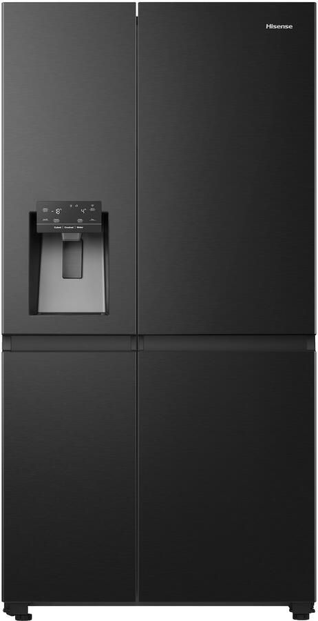 Hisense RS818N4TFC Amerikaanse koelkast Energielabel C Water- & ijsdispenser Metal Cooling No Frost Zwart- Multi-Air Flow Fast Freeze 36dB (A) Inverter Compressor 632 Liter - Foto 4
