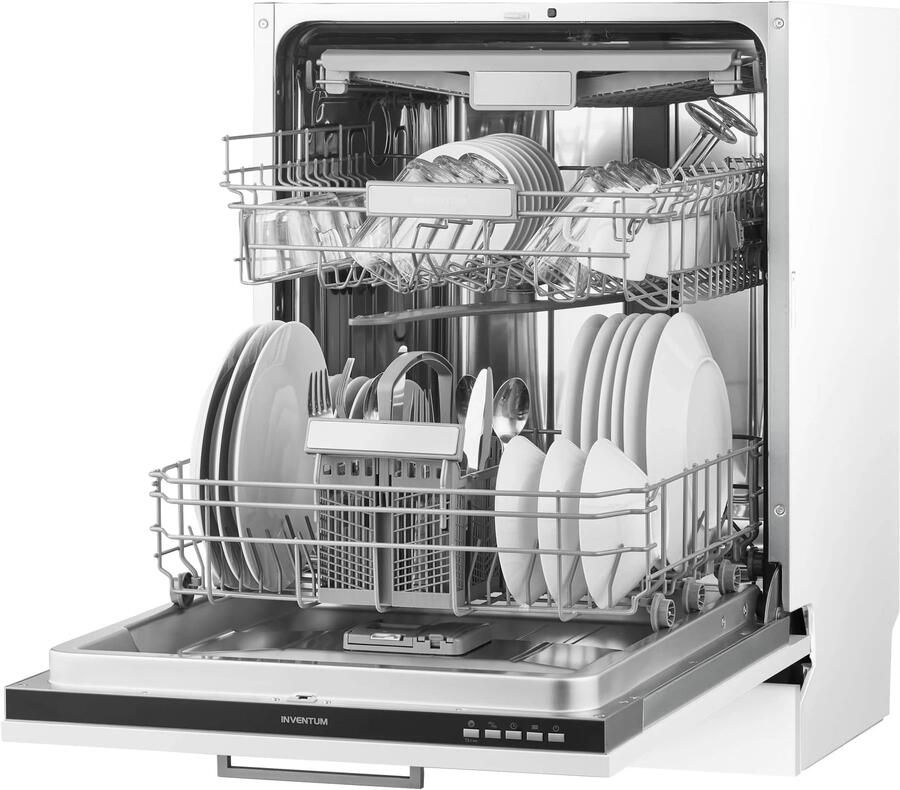Inventum IVW6021A inbouw vaatwasser 14 couverts Volledig integreerbaar Besteklade-Bestekmand 8 programma s Max nishoogte 86 5 cm Extra droog optie Startuitstel Energielabel C - Foto 2