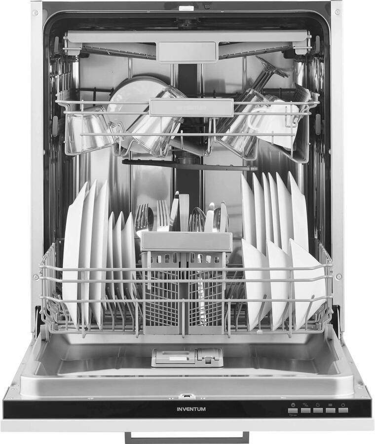 Inventum IVW6021A inbouw vaatwasser 14 couverts Volledig integreerbaar Besteklade-Bestekmand 8 programma s Max nishoogte 86 5 cm Extra droog optie Startuitstel Energielabel C - Foto 3