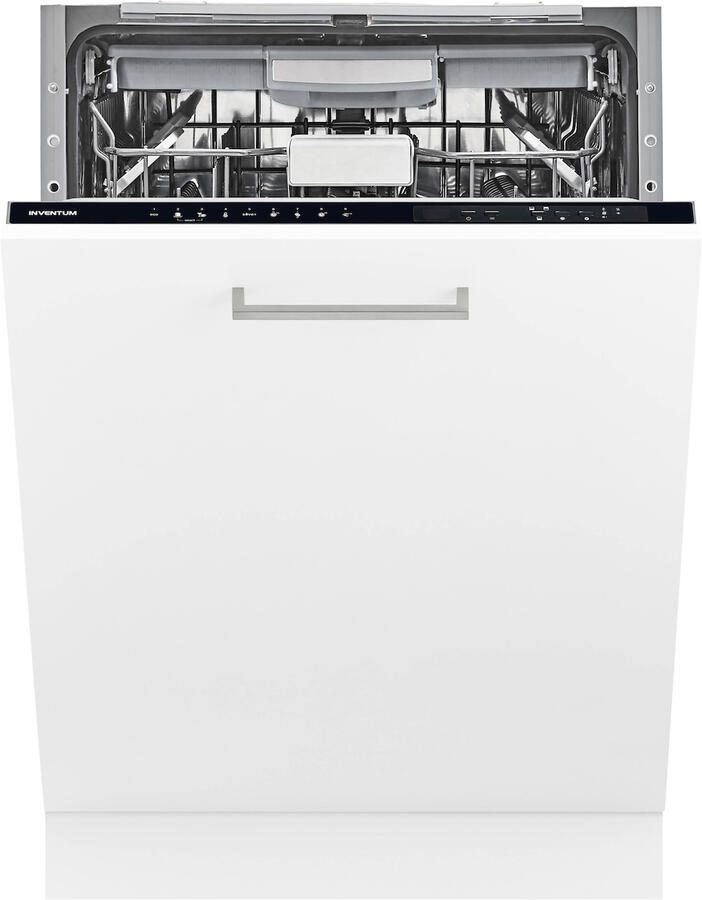 Inventum IVW6060A energiezuinige inbouw vaatwasser 14 couverts Volledig integreerbaar Besteklade-Bestekmand Stil: 42 dB 9 programma s Max nishoogte 87 cm Binnenverlichting Projectie vloer Extra droog optie Energielabel A