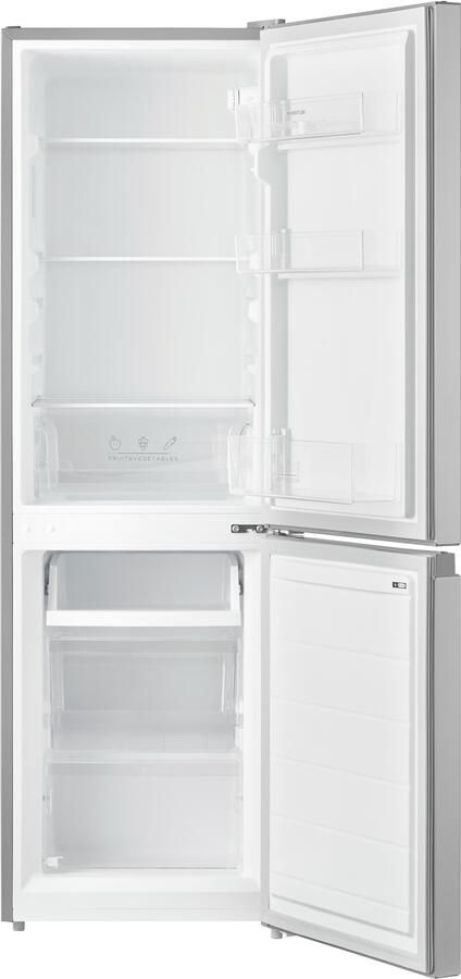 Inventum KV1500S Low Frost energiezuinige koel-vriescombinatie 150 cm hoog 174 liter Energielabel D Vrijstaand Zilver - Foto 1
