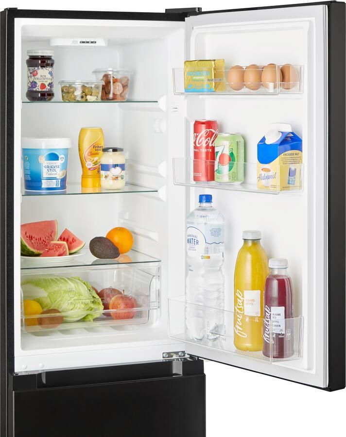 Inventum KV1501B No Frost koel-vriescombinatie 150 cm hoog 173 liter Supervriezen Vrijstaand Zwart