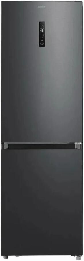 Inventum KV1851B No Frost energiezuinige koel-vriescombinatie 185cm hoog 334L Zeer stil: 35 dB Superkoelen Supervriezen Vrijstaand Zwart