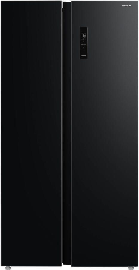 Inventum SKV0178B No Frost energiezuinige Amerikaanse koelkast 555 liter Digitaal led-display IJsblokjesmaker Stil: 37 dB Superkoelen Supervriezen 2 deuren Energielabel D Zwart - Foto 1