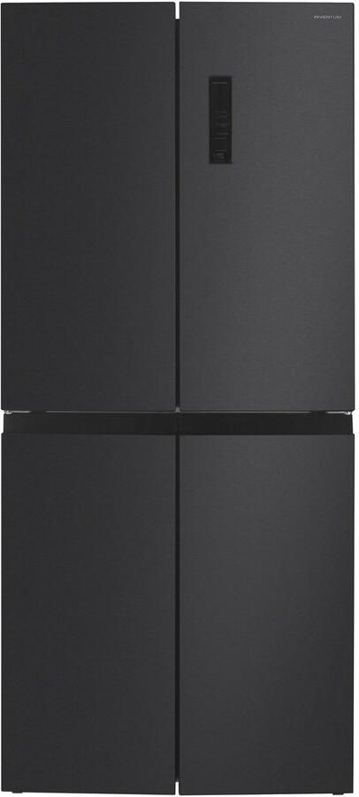 Inventum SKV4180B No Frost energiezuinige Amerikaanse koelkast 466 liter Digitaal display Supervriezen Vershoudlade 4 deuren Zwart