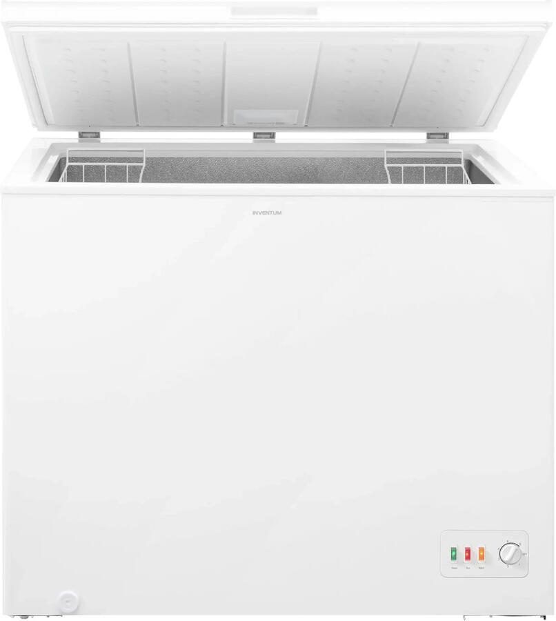 Inventum VK1285W Low Frost energiezuinige grote vrieskist 300 liter 128 5 cm breed Energielabel C Geschikt voor garage tot -15°C Ledverlichting Diepvrieskist 2 opbergkorven Wit - Foto 2