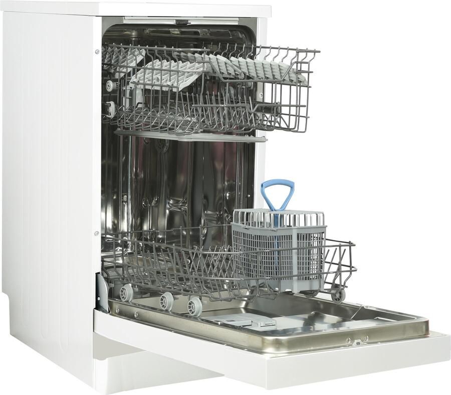 Inventum VVW4530AW smalle vaatwasser 10 couverts 45 cm breed Bestekmand 6 programma s Startuitstel Energielabel D Vrijstaand Wit - Foto 3