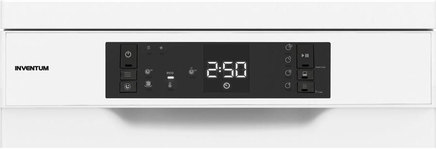 Inventum VVW4530AW smalle vaatwasser 10 couverts 45 cm breed Bestekmand 6 programma s Startuitstel Energielabel D Vrijstaand Wit - Foto 2