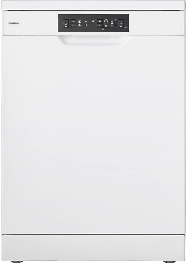 Inventum VVW6008AW vaatwasser 12 couverts Bestekmand 5 programma s Deur opent automatisch Startuitstel Energielabel D Vrijstaand Wit
