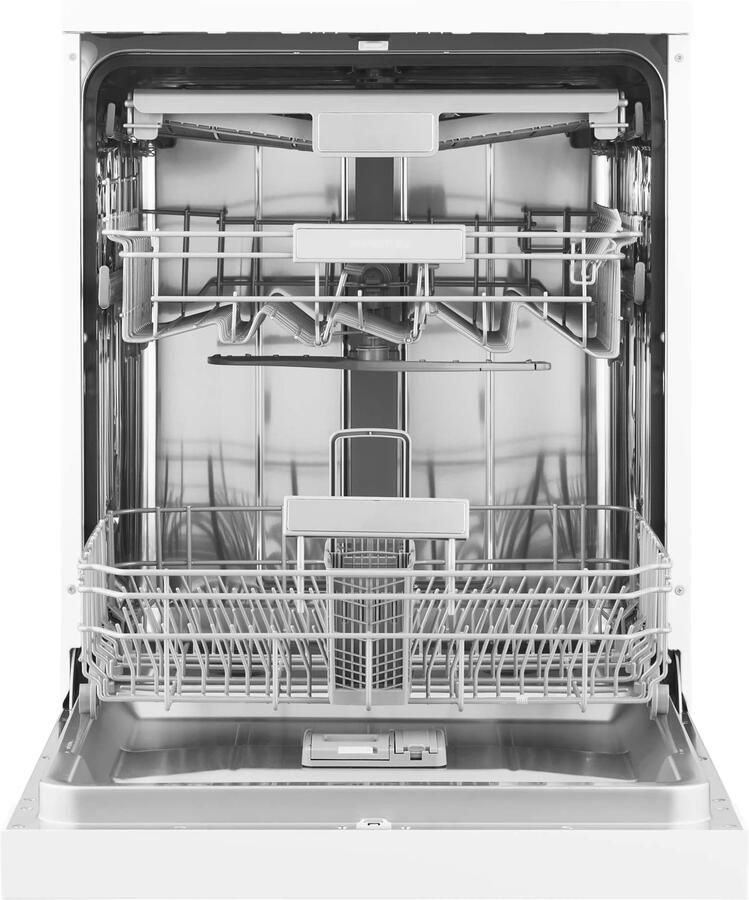 Inventum VVW6046AW energiezuinige vaatwasser 14 couverts Besteklade-Bestekmand Stil: 42 dB 7 programma s Deur opent automatisch Startuitstel Energielabel C Vrijstaand Wit
