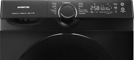 Inventum VWM8010B Wasmachine 8kg 14 programma's 1400 toeren Energieklasse A Steam Clean Stil: 72 dB Zwart - Foto 5