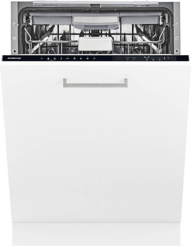Inventum IVW6060A energiezuinige inbouw vaatwasser 14 couverts Volledig integreerbaar Besteklade-Bestekmand Stil: 42 dB 9 programma s Max nishoogte 87 cm Binnenverlichting Projectie vloer Extra droog optie Energielabel A