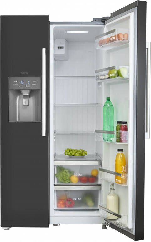 Inventum SKV1782BI Amerikaanse koelkast Zwart online kopen