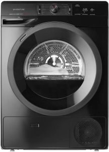Inventum VDW9001B Warmtepompdroger 9kg 16 programma's Energieklasse A++ 65 dB Wasdroger Zwart